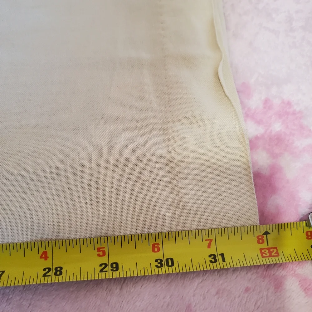 VTG Y2k Banana Republic Linen Blend Wide Leg Pants Size 8 Safari Resort Boho